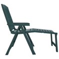 thumbnail image 2 of vidaXL Chaise Longue Verte en Plastique, 2 of 5