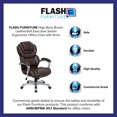 thumbnail image 3 of Scranton & Co Contemporary Faux Leather Office Chair in Brown/Black, 3 of 6