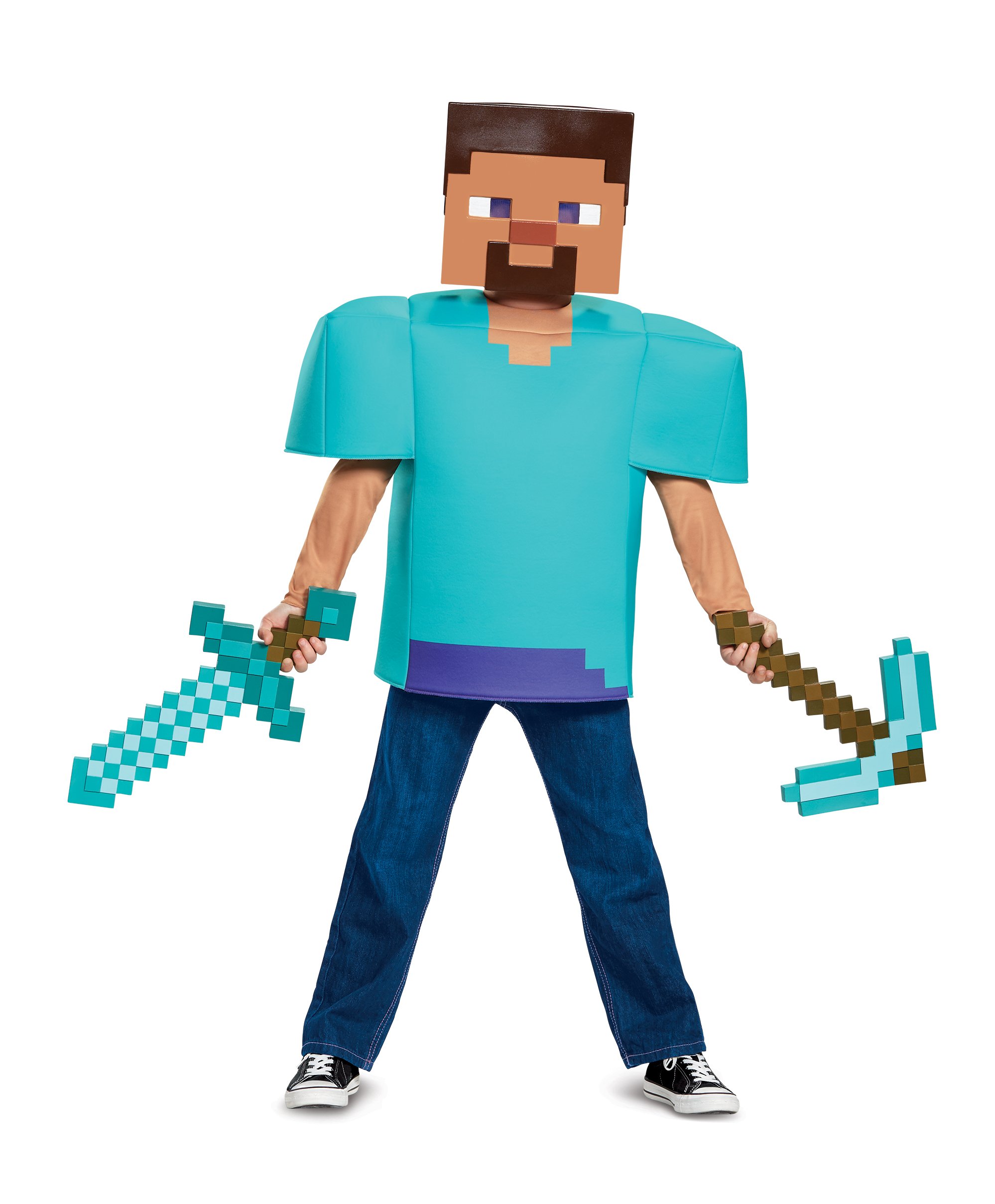 Déguisement Minecraft Steve Classique Enfant Costume