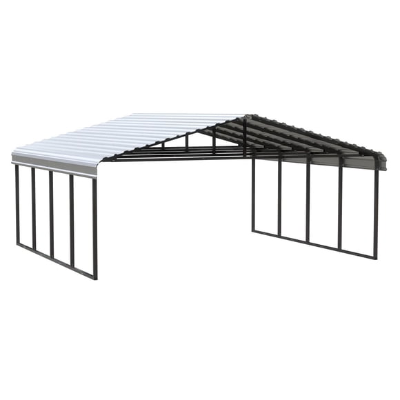 Arrow Abri d'auto 20 pi x 20 pi x 9 pi Coquille d'oeuf