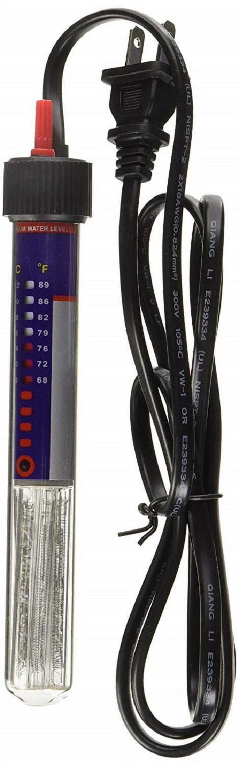 PENN-PLAX Chauffage d'aquarium à chaleur en cascade – Entièrement submersible – Idéal pour les aquariums d'eau douce et d'eau salée – 7,5" de longueur – 25 watts