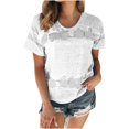 thumbnail image 2 of Wolfast T-Shirts pour Femmes Mode Femmes Mode T-Shirt Imprimé Manches Courtes Blouse Col Rond Hauts Décontractés Manches Courtes Blouses pour Femmes, 2 of 9