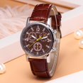 thumbnail image 2 of PVCS Blue-ray glass neutral quartz simulates wrist epidermal Leather Strap watch, 2 of 3
