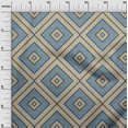 thumbnail image 2 of oneOone Organic Cotton Poplin Twill Fabric Diamond|Triangle & Check Geometric Print Sewing Fabric BTY 42 Inches Wide, 2 of 4