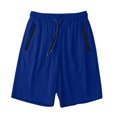 thumbnail image 2 of Admvng Plus Size Shorts For Men Solid Color Summer Ice Silk Drying Running Shorts With Pocket S-5XL, 2 of 6