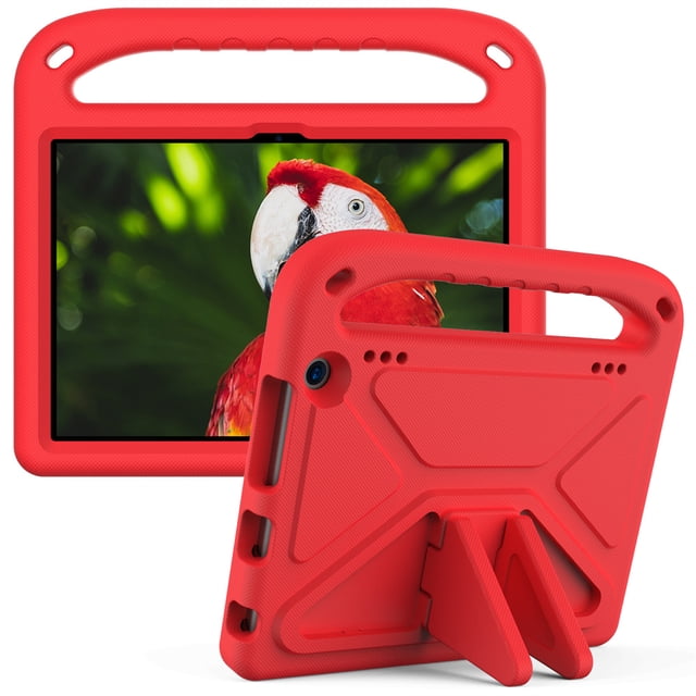 Étui Support Portatif Antichoc en EVA pour Amazon Kindle Fire HD 8 2022 HD8 Plus 2020 8.0 Pouces Fire 7 2022 Étui Tablette pour Enfants Rouge HD8 Plus 2022