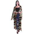thumbnail image 1 of Moomaya Viscose Georgette Printed Long Shrug Slit Sleeves Cardigans For Women, 1 of 5