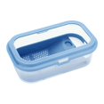 thumbnail image 1 of Bunblic Turtle Tank Detachable Indoor Decor Case Container Habitat Reptile Tank for Pet Turtle Small Amphibious Creatures Hermit Crabs M Size Blue Size, 1 of 8