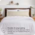 thumbnail image 4 of Bare Home Body Pillowcase - Envelope Closure - Ultra Soft - Double Brushed - Sand, 4 of 6