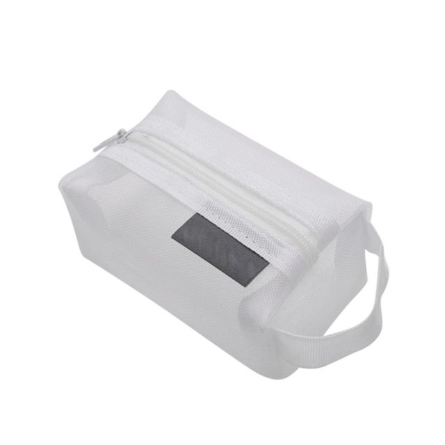 HAOAN Portable Square Mesh Storage Bag Zippered Mesh Cosmetic Bag Small Square Mesh Purse Travel Storage Carry Pouch Face & Storage Bags Discount