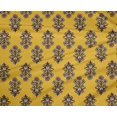 thumbnail image 4 of oneOone Polyester Lycra Yellow Fabric Leaves & Floral Block Fabric For Sewing Printed Craft Fabric By The Yard 56 Inch Wide, 4 of 4