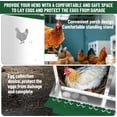 thumbnail image 2 of Chicken Nesting Box, 8 Compartment Metal Chicken Nesting Boxes for Chicken Coop, Easy Egg Collection, Easy Cleaning, Chicken Laying Boxes with Bracket Legs for Hens, Green, 2 of 7