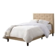 thumbnail image 4 of CorLiving Nova Ridge Upholstered Adult Twin Size Platform Bed Frame with Headboard - No Box Spring Required, 4 of 9