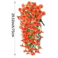 thumbnail image 3 of JilgTeok 2 Packs Simulated Roses Artificial Flower Plastic Wrapping Plants Fake Flowers Vines for Home Garden Porch Yard Living Room Ceiling Spring Decoration Clearance, 3 of 8