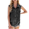 thumbnail image 2 of LOVZFMLL Jackets for Women's Fashion Leisure Spring And Summer Wash Sleeveless, 2 of 4
