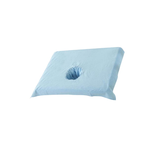 serony Housse de Demi-Table de SPA en Coton Serviette pour Trou de Visage de Lit de Salon de Beauté Bleu Ciel