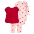 thumbnail image 1 of Carter's Child of Mine IG 3pc Set-Cherry, 1 of 8