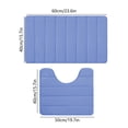 thumbnail image 3 of Sokhug Rugs Clearance Bathroom Rugs Sets 2 Foam Bath Mat for Toilet Soft Absorbent Bath Rugs Non-Slip Thick Machine Washable, 3 of 9