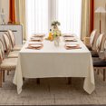 thumbnail image 3 of BALCONY & FALCON Rectangular Table cloth Fine Yarns Linen Water Resistant Tablecloth for Easter Spring Gardening Outdoor Dining Ivory 90 x 156, 3 of 6