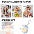 thumbnail image 4 of Blue Blue Turtle Plush Toy With Round Keychain For Gifts, 4 of 6