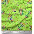 thumbnail image 1 of Soimoi Rayon Fabric Wreath & Dream Catcher Home Decor Print Sewing Fabric Yard 42 Inch Wide, 1 of 3