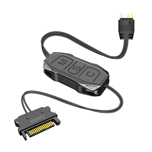 CNKOO 5V Gorgeous ARGB Controller Pin Power Supply Desktop Computer Remote Control for Chassis Fan LED Lighting Radiator