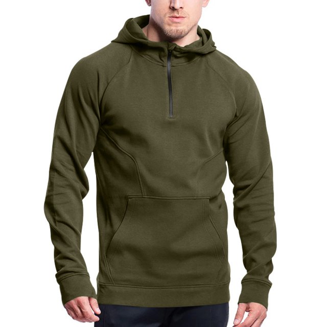 Birdeem Mode Décontractée pour Hommes Chandail-Over Couleur Unie Manches Longues Blouses à Capuche
