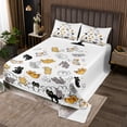 thumbnail image 2 of Erosebridal Pet Cats Coverlet Set King,Kawaii Cartoon Bedding Set,Animal Decor,Ultra Soft,3 Pieces, 2 of 5