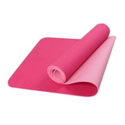 EGNMCR Fitness & Yoga Equipment Yoga Mat with Mesh Bag 6mm Thick Non Slip Gym Exercise Fitness Pilates Yoga Mats