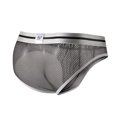 thumbnail image 4 of Fridja Men's Charming Solid Color Low Waist Briefs Underpants Lightweight Pouch Briefs Pack, 4 of 4