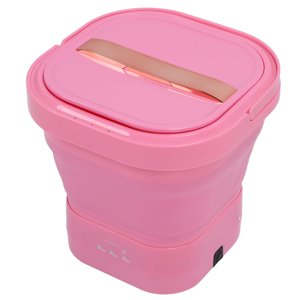 Mini laveuse le seau portable, puissante machine à plier compact, propre & Spin Dry, Blanchisserie légère pour Voyage Camping Appartement, Petit Lave-linge rechargeable