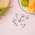 thumbnail image 2 of Cure-dents Réutilisables en Forme de Notes de Musique avec Fruits et Animaux de Dessin Animé pour Enfants, Collations de Déjeuner, Vaisselle, 10 Pcs, 2 of 6