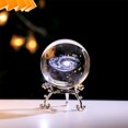 thumbnail image 4 of weibbin Engraved Decorative Crystal Sphere Decorative Quartz Glass Ball, Model Astronomy Sphere, Paperweight Crystal Display Sculpture Home Decor Crafts for Kids Friends, 4 of 6