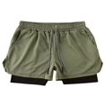 thumbnail image 1 of Mens Running Shorts Quick Dry Beachwear Workout Pants with Pockets, 1 of 6