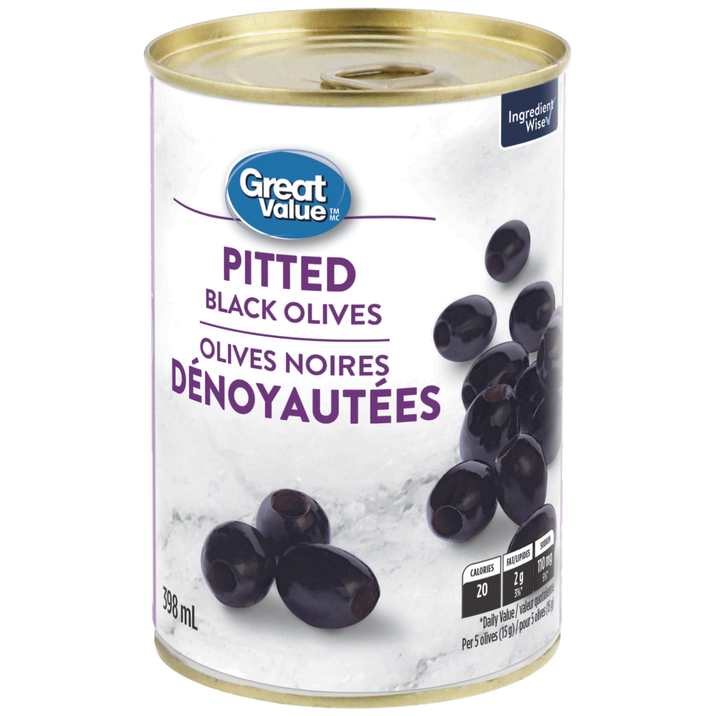 Great Value Pitted Black Olives - Walmart.ca
