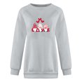 thumbnail image 4 of Pompotops Womens Summer Shirts Round-Neck Long Sleeve Tops Printed Regular Blouse Clearance, 4 of 4