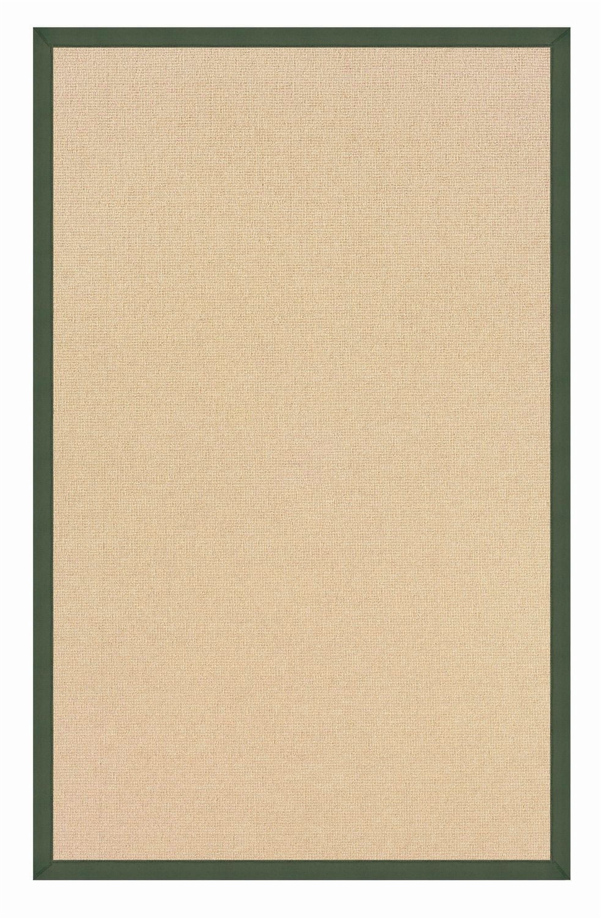 Tapis d'appoint Athena naturel et vert de 4 pi x 6 pi