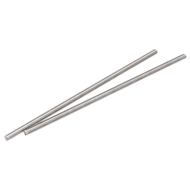 Unique Bargains M6 x 200 mm Tige Entièrement Filetée en Acier Inoxydable 304 Filets Main Droite Lot de 2