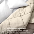 thumbnail image 4 of Bare Home Ultra-Soft Reversible Comforter - Goose Down Alternative - Full, Taupe/Sand, 4 of 8