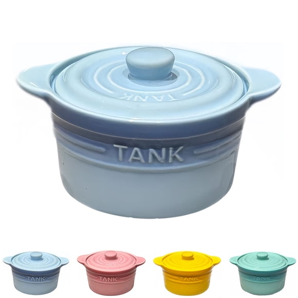 Qeeadeea Bouillon Cups, French Onion Soup Bowls With Handles, French Onion Soup Crocks Oven Safe, Microwave Soup Bowl With Lid, Soup Mug-blue500ml