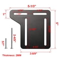 thumbnail image 4 of 2 Pcs Adaptateur de Supports de Cadre de Lit pour Tête de Lit Extra, Plaque de Modification de Lit Robuste, Support d'Attache de Tête de Lit avec Quincaillerie, 4 of 4