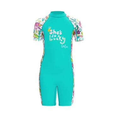 Maillot de Bain une Pièce en Néoprène pour Fille Tout-Petit