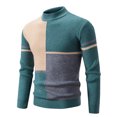 thumbnail image 1 of Birdeem Sweaters for Men Mens Winter Casual Fashion Color Block Design Long Sleeved Round Neck Sweater, 1 of 1
