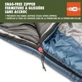 thumbnail image 2 of Ozark Trail -10℃ Mummy Sleeping Bag, Polyester, Grey and Blue Color, 34" X 90", with Compression Carry Bag., 2 of 11