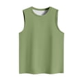thumbnail image 4 of Yuyuzo Sleeveless Tops for Women Round Neck Tank Tops Solid Color Summer T Shirts Loose Basic Shirts, 4 of 4
