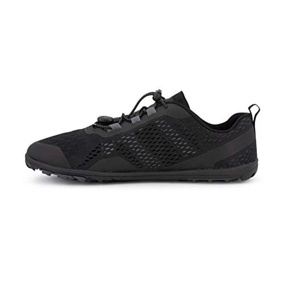 Xero Shoes Barefoot Water Shoes for Men | Aqua X Sport Men's Water Shoes | Wide Toe Box, Zero Drop Heel, Minimalist for Beach, Hiking, Running | Black, Size 12