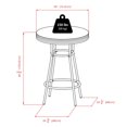 thumbnail image 2 of Ensemble de 3 tables de pub et de tabourets pivotants Summit, noir et chrome, 2 of 4