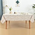thumbnail image 3 of Fall Sunflower Vinyl Tablecloth Rectangle Plastic PVC Oilcloth Tablecloths Wipeable Table Cloth Cover for Foot Folding Tables Kitchen Dining Room Table Crafting x, 3 of 9