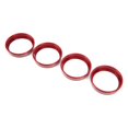 thumbnail image 4 of Car Interior Styling 4pcs A/C Air Vent Knob Trims Rings Red Aluminum Alloy Decor Replacement For  VEZEL XRV, 4 of 8