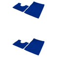 thumbnail image 2 of kurtrusly 1/2/3 Polyester Chenille Rug Carpet With Soft Texture Good Stepping Feeling And Strong Grip Prompt Blue 50*80+50*50 2PCS, 2 of 6